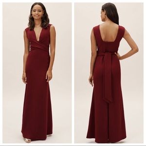 NEW BHLDN FIRA PLUNGING MAXI DRESS